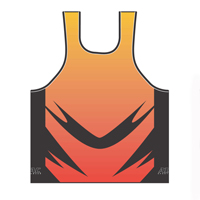 Run Singlet - Tiger Stripe